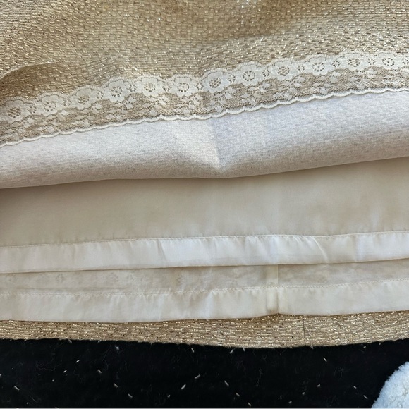 KATE SPADE | Cream & Gold Metallic Judy Pencil Skirt - Picture 8 of 8
